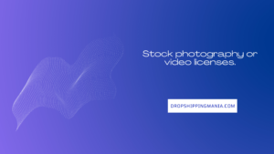 Stock photography or video licenses