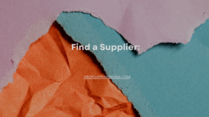  Find a Supplier: