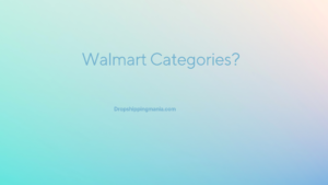 Walmart Categories