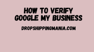 How to verify Google My Business